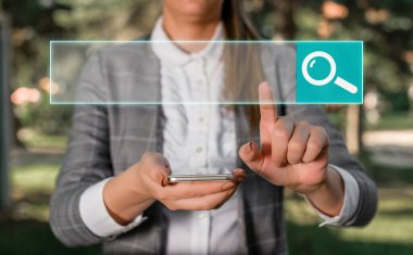 Web Arama Veri Bilgileri Fütüristik Teknoloji Bilgi Düz Element Simgesi. En Son Dijital Bilgisayarlaştırma Ağı Bağlantı İletişim İş Finansal Kavramı.