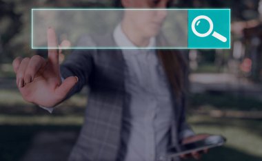 Web Arama Veri Bilgileri Fütüristik Teknoloji Bilgi Düz Element Simgesi. En Son Dijital Bilgisayarlaştırma Ağı Bağlantı İletişim İş Finansal Kavramı.