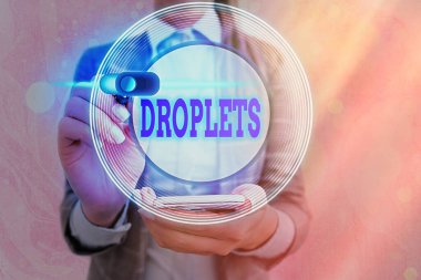 Damlacıklar 'ın el yazısı. Belirli ıslak yerlerde çok küçük bir sıvı damlası anlamına gelen kavrama web veri güvenlik uygulama sistemi için grafiksel asma kilit bulunabilir.