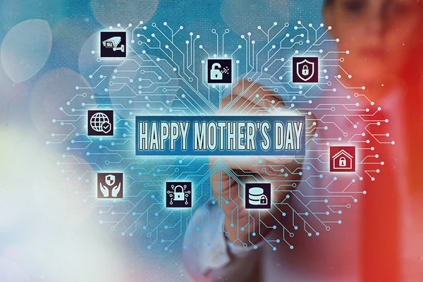 Текст смс с Днем Матери. Бизнес-концепция празднования в честь материнства - это влияние в обществе . — стоковое фото