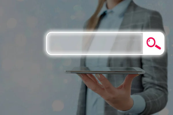 Web Zoeken Data Informatie Futuristische Technologie Infographic Element Flat Icon. Laatste Digital Computerization Network Connection Communicatie Business Financial Concept. — Stockfoto