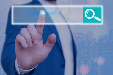 Web Arama Veri Bilgileri Fütüristik Teknoloji Bilgi Düz Element Simgesi. En Son Dijital Bilgisayarlaştırma Ağı Bağlantı İletişim İş Finansal Kavramı.