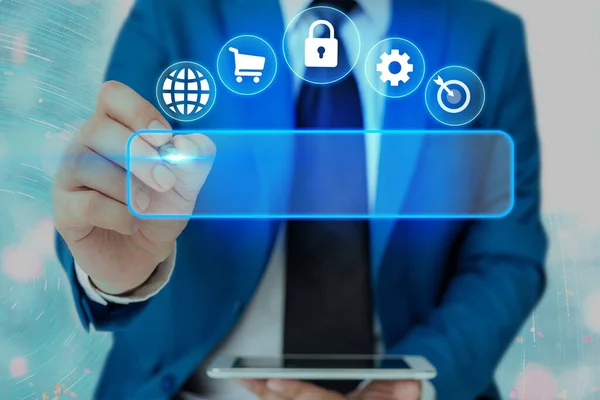 Information Computerization With Infographic Elements And Flat Icons ...