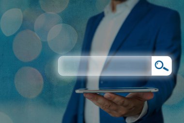 Web Arama Veri Bilgileri Fütüristik Teknoloji Bilgi Düz Element Simgesi. En Son Dijital Bilgisayarlaştırma Ağı Bağlantı İletişim İş Finansal Kavramı.