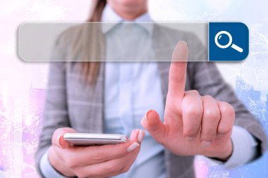 Web Arama Veri Bilgileri Fütüristik Teknoloji Bilgi Düz Element Simgesi. En Son Dijital Bilgisayarlaştırma Ağı Bağlantı İletişim İş Finansal Kavramı.