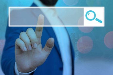 Web Arama Veri Bilgileri Fütüristik Teknoloji Bilgi Düz Element Simgesi. En Son Dijital Bilgisayarlaştırma Ağı Bağlantı İletişim İş Finansal Kavramı.