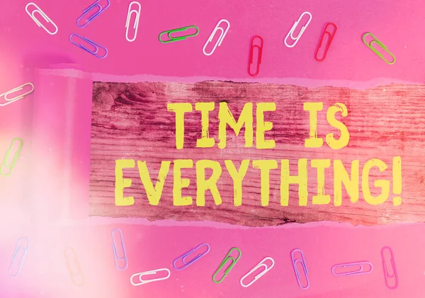 El yazısı metni yazma süresi her şeydir. Zamanın önemi kavramının anlamı bir olayın sonucunu büyük ölçüde etkiler..