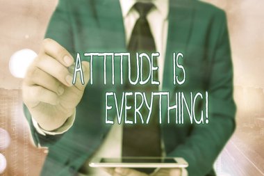 Kelime yazma tavrı her şeydir. Kişisel Görünüm Perspektif Yönelimi için iş konsepti.