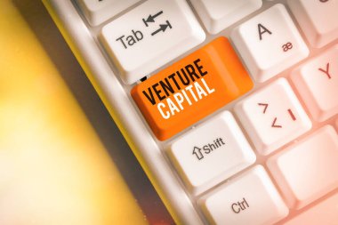 Venture Capital 'in el yazısı. Yeni sahip olma unsuruna yatırım için kullanılabilir olan kavram.