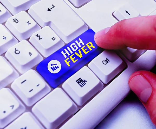 Word Writing Text High Fever Business Concept For Medical Condition Word Writing Text High Fever Business Concept For Medical Condition