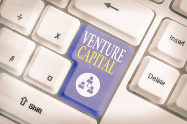 Kelime yazma Venture Capital. Yeni mülkiyet unsuruna yatırım için kullanılabilir iş konsepti.