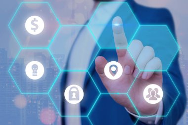 En Son Dijital Teknoloji, Sosyal Medya, Ağ Bağlantısı, İletişim, İşletme, Mali Konsept.