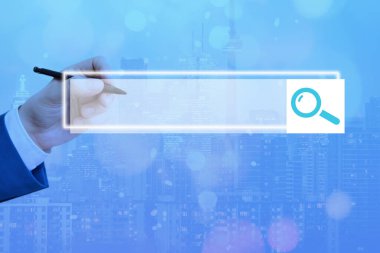 Web Arama Veri Bilgileri Fütüristik Teknoloji Bilgi Düz Element Simgesi. En Son Dijital Bilgisayarlaştırma Ağı Bağlantı İletişim İş Finansal Kavramı.