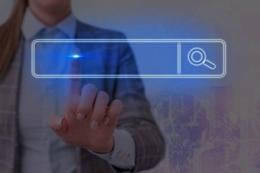 Web Arama Veri Bilgileri Fütüristik Teknoloji Bilgi Düz Element Simgesi. En Son Dijital Bilgisayarlaştırma Ağı Bağlantı İletişim İş Finansal Kavramı.