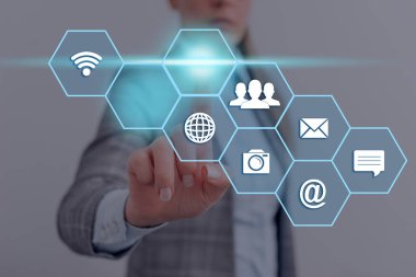 Web Arama Veri Bilgileri Fütüristik Teknoloji Bilgi Düz Element Simgesi. En Son Dijital Bilgisayarlaştırma Ağı Bağlantı İletişim İş Finansal Kavramı.