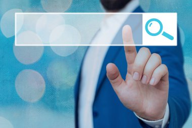 Web Arama Veri Bilgileri Fütüristik Teknoloji Bilgi Düz Element Simgesi. En Son Dijital Bilgisayarlaştırma Ağı Bağlantı İletişim İş Finansal Kavramı.