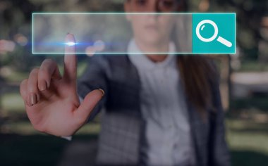 Web Arama Veri Bilgileri Fütüristik Teknoloji Bilgi Düz Element Simgesi. En Son Dijital Bilgisayarlaştırma Ağı Bağlantı İletişim İş Finansal Kavramı.