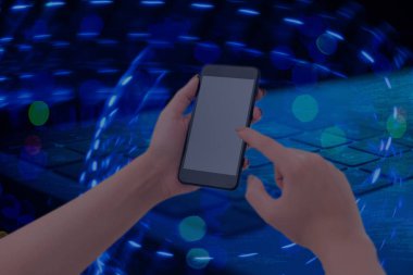 Web Arama Veri Bilgileri Fütüristik Teknoloji Bilgi Düz Element Simgesi. En Son Dijital Bilgisayarlaştırma Ağı Bağlantı İletişim İş Finansal Kavramı.