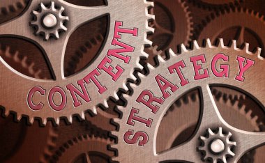 İçerik Stratejisini gösteren bir not yazıyorum. Önemli pazarlama yaklaşımları alıcı çekmek için dağıtıldı.