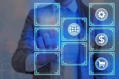 En Son Dijital Teknoloji, Sosyal Medya, Ağ Bağlantısı, İletişim, İşletme, Mali Konsept.