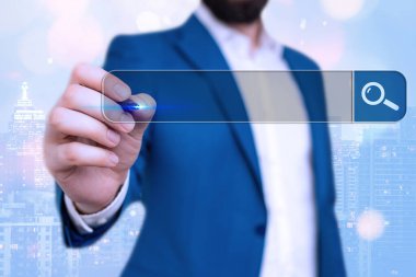 Web Arama Veri Bilgileri Fütüristik Teknoloji Bilgi Düz Element Simgesi. En Son Dijital Bilgisayarlaştırma Ağı Bağlantı İletişim İş Finansal Kavramı.