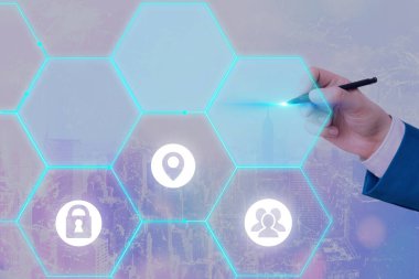 En Son Dijital Teknoloji, Sosyal Medya, Ağ Bağlantısı, İletişim, İşletme, Mali Konsept.