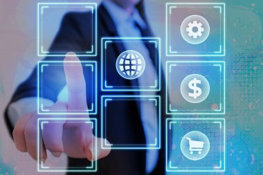 En Son Dijital Teknoloji, Sosyal Medya, Ağ Bağlantısı, İletişim, İşletme, Mali Konsept.