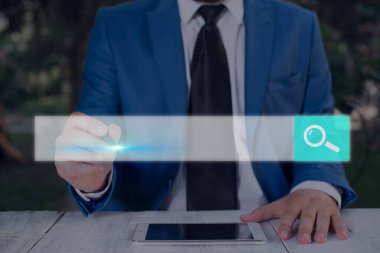 Web Arama Veri Bilgileri Fütüristik Teknoloji Bilgi Düz Element Simgesi. En Son Dijital Bilgisayarlaştırma Ağı Bağlantı İletişim İş Finansal Kavramı.