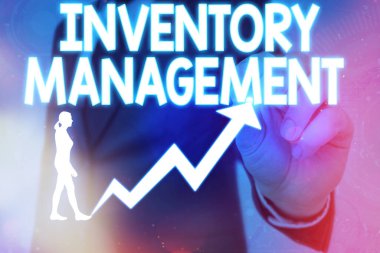 El yazısı Envanter Yönetimi. Sermayesiz varlıkların ve stok ögelerinin denetimi anlamına gelen kavram.