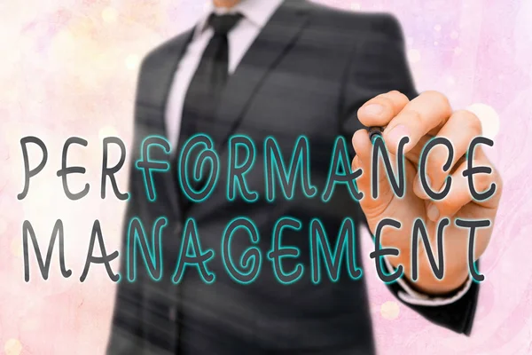 Word writing text Performance Management. Geschäftskonzept für den laufenden Kommunikationsprozess, der das ganze Jahr über stattfindet. — Stockfoto
