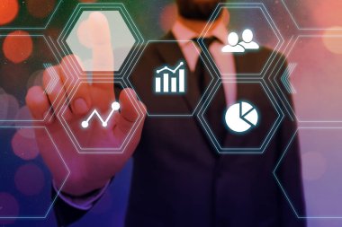 En Son Dijital Teknoloji, Sosyal Medya, Ağ Bağlantısı, İletişim, İşletme, Mali Konsept.