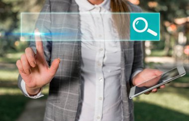 Web Arama Veri Bilgileri Fütüristik Teknoloji Bilgi Düz Element Simgesi. En Son Dijital Bilgisayarlaştırma Ağı Bağlantı İletişim İş Finansal Kavramı.