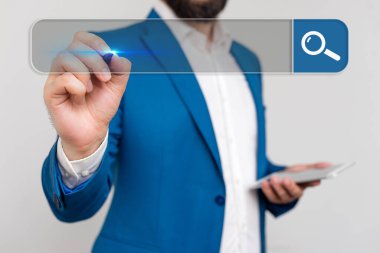 Web Arama Veri Bilgileri Fütüristik Teknoloji Bilgi Düz Element Simgesi. En Son Dijital Bilgisayarlaştırma Ağı Bağlantı İletişim İş Finansal Kavramı.