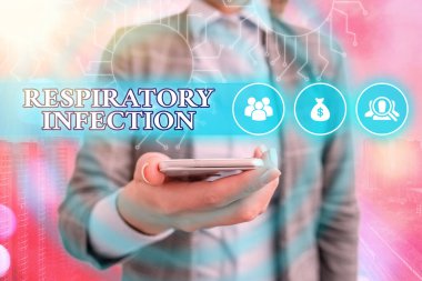 Solunum Enfeksiyonunu gösteren bir not yazıyorum. Normal solunum sistemi yöneticisini doğrudan etkileyen herhangi bir bulaşıcı hastalığı gösteren iş fotoğrafı, dişli yapılandırma araçları