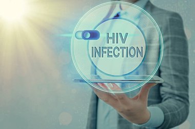 HİV enfeksiyonunu gösteren bir mesaj. HIV Graphics asma kilidi enfeksiyonundan kaynaklanan bağışıklık sisteminin bir hastalığı olan kavramsal fotoğraf web veri güvenliği uygulama sistemi için.