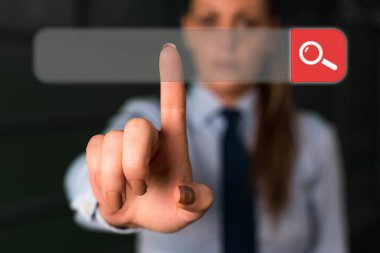 Web Arama Veri Bilgileri Fütüristik Teknoloji Bilgi Düz Element Simgesi. En Son Dijital Bilgisayarlaştırma Ağı Bağlantı İletişim İş Finansal Kavramı.