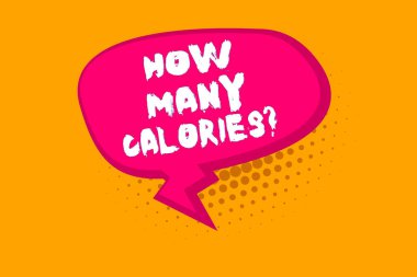 Kaç Kalori Sorusu 'nu gösteren metin işareti. Vücudumuzun ondan ne kadar enerji alabileceğini soran kavramsal fotoğraf Boş Oblong Yarım Tonlu Konuşma Balonu Zigzag Kuyruğu ve Gölgesi ile Metin Balonu.