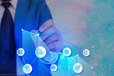 Oklu Çizgi Yukarı İlerleyen İlerleme Belirli Noktaları Göstererek Belirli Noktaları Gösteriyor. Sembol Dijital Çizelgesi Yükseliyor Temsili Başarı Kâr Gelirleri.