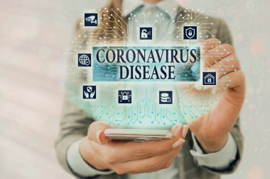Coronavirüs Hastalığı belirtileri. Yeni bir virüs olan SARSCoV2 Sistem Yöneticisi Kontrolü, Vites Yapılandırma Aracı Konsepti 'nin neden olduğu hastalık olarak tanımlanan kavramsal fotoğraf.