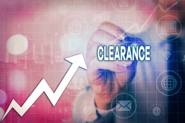 Clearance 'ı gösteren bir not yazıyorum. Bir şeyi kaldırmak ya da dağıtmak ya da Arrow simgesini yukarı doğru dağıtmak için kullanılan iş fotoğrafı görüntüleme eylemi ya da yöntemi önemli bir başarıyı gösterir.