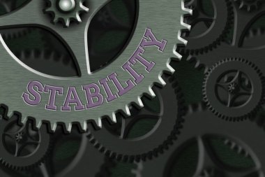 Metin işareti istikrarlı olduğunu gösteriyor. Denge Sistem Yöneticisi Kontrolü, Vites Yapılandırma Aracıları Kavramından rahatsız edildiğinde buna neden olan bir organın kavramsal fotoğraf özelliği.