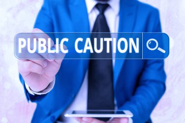 Sözcük yazma uyarısı. Potansiyel bir risk web arama dijital bilgi fütüristik teknoloji ağı bağlantısını ifade etmek için halka resmi uyarı konsepti.