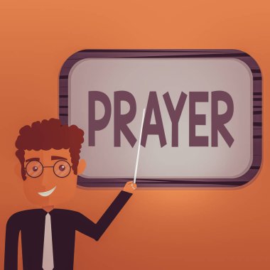 Kelime yazma duası. Yardım ya da teşekkür için resmi talepte bulunma konsepti, Tanrı 'ya hitaben, Duvara Bağlı Boş Renk Tahtasını Gösteren Tutucu Çubuk' a hitaben..