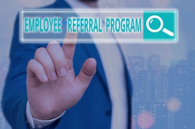 El yazısı, Personel Sevk Programı. Kavram, çalışanların yeni üyelere internet arama dijital bilgi fütüristik teknoloji ağı bağlantısı sağladıkları için ödüllendirildiği anlamına geliyor..