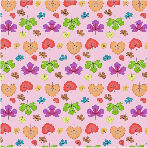 Sonbahar yapraklarının pürüzsüz deseni.