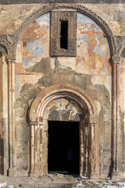 Frescos Tigran Honents Church Ani Ruined Medieval Armenian City Now — Stock Photo, Image