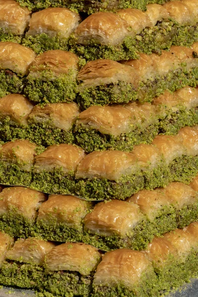 Baklawa Pistachio Turkish Cuisine — Stock Photo, Image