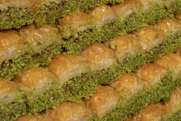 Baklawa Pistachio Turkish Cuisine — Stock Photo, Image