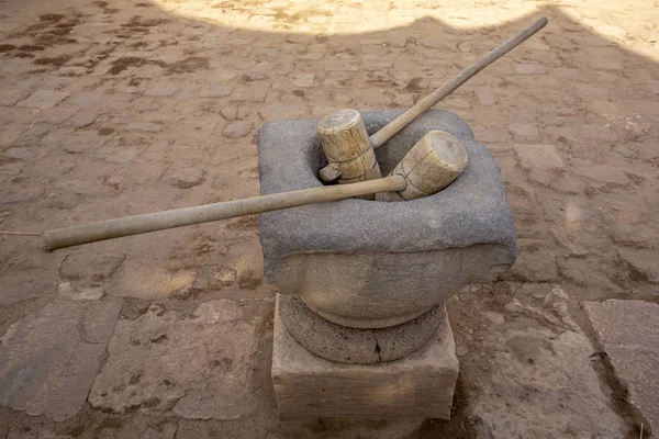 Large Stone Mortar Harran House Sanliurfa Turkey — Stock Photo, Image