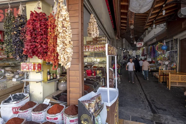 Санлиурфа Турция Сентября 2018 Года Магазины Проход Старого Рынка Санлиурфе — стоковое фото